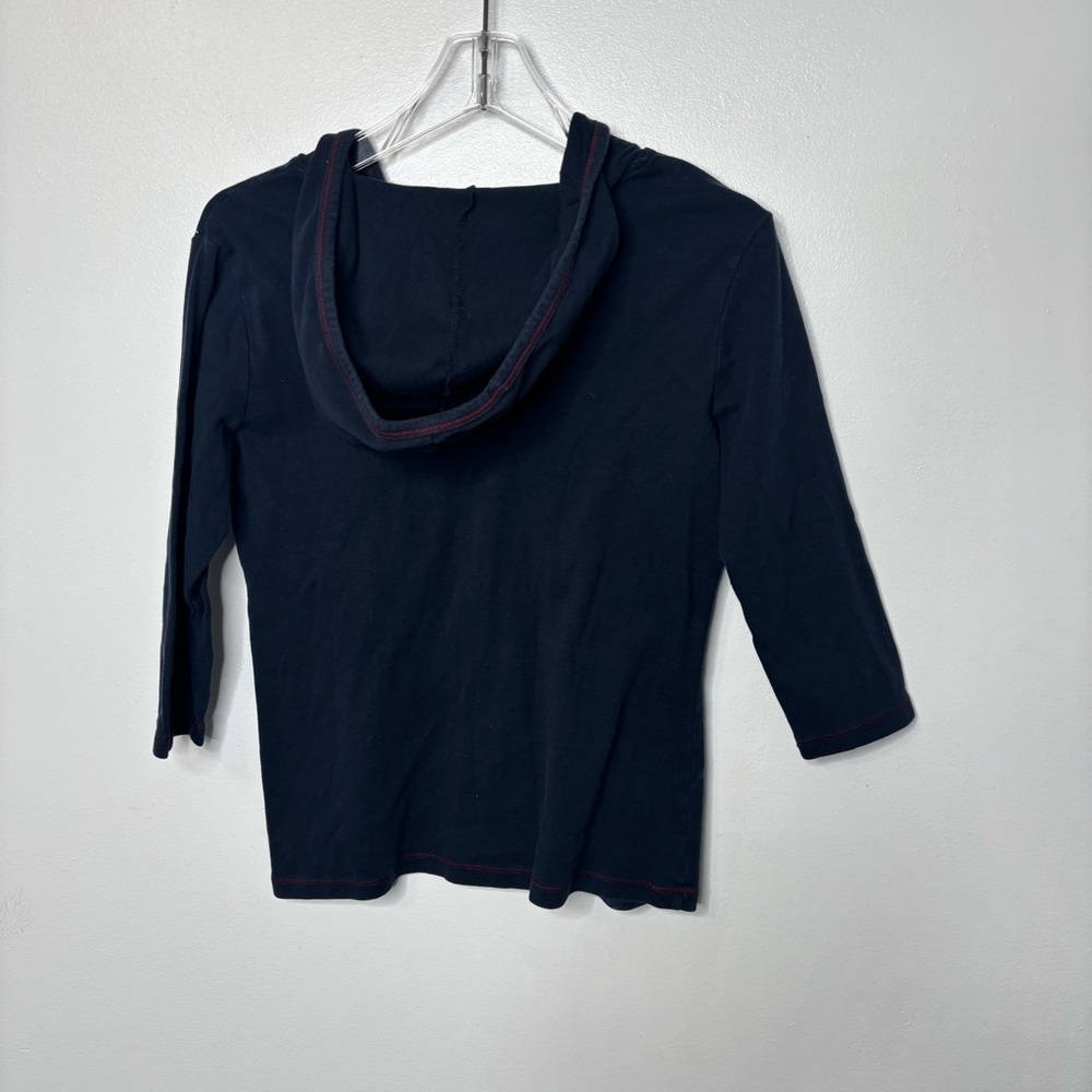 Christopher & Banks Y2K Americana Hooded Henley Top S - Picture 9 of 9